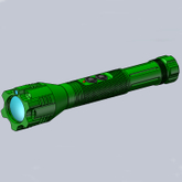 Handheld Parallel Beam Green LED Illuminator with Green Laser Pointer for Dark Area Lighting