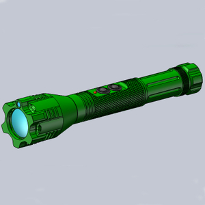 Illuminateur LED vert &agrave; faisceau parall&egrave;le portatif avec pointeur laser vert pour l'&eacute;clairage des zones sombres