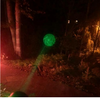 Iluminador LED verde de feixe paralelo port&aacute;til com ponteiro laser verde para ilumina&ccedil;&atilde;o de &aacute;reas escuras