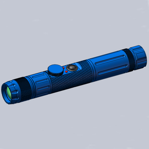 Enfoque montado en riel de defensa militar, iluminador LED azul ajustable, linterna l&aacute;ser t&aacute;ctica, designador