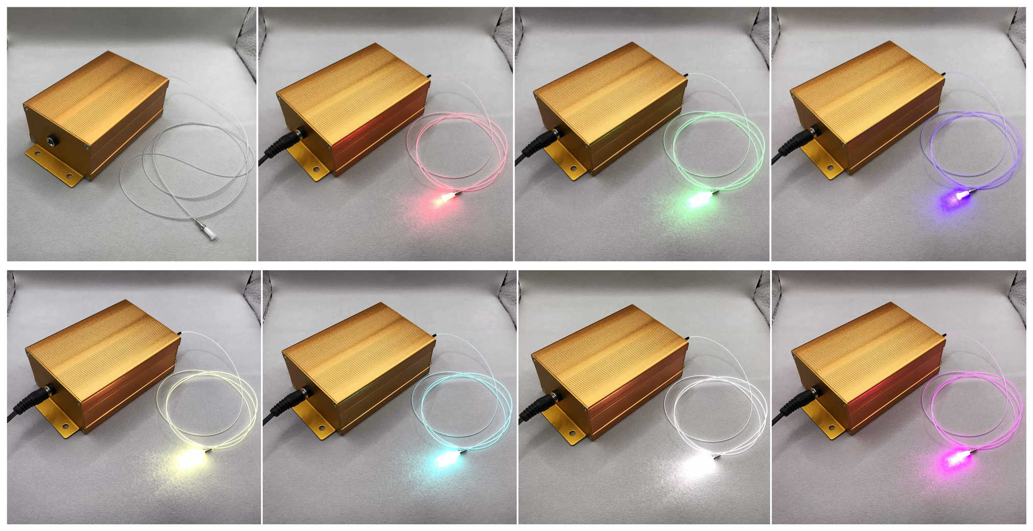 RGB Fiber Coupled Laser Module 60mW 12V Bluetooth Control FC Connector for Corning Fibrance Light-Diffusing Fiber